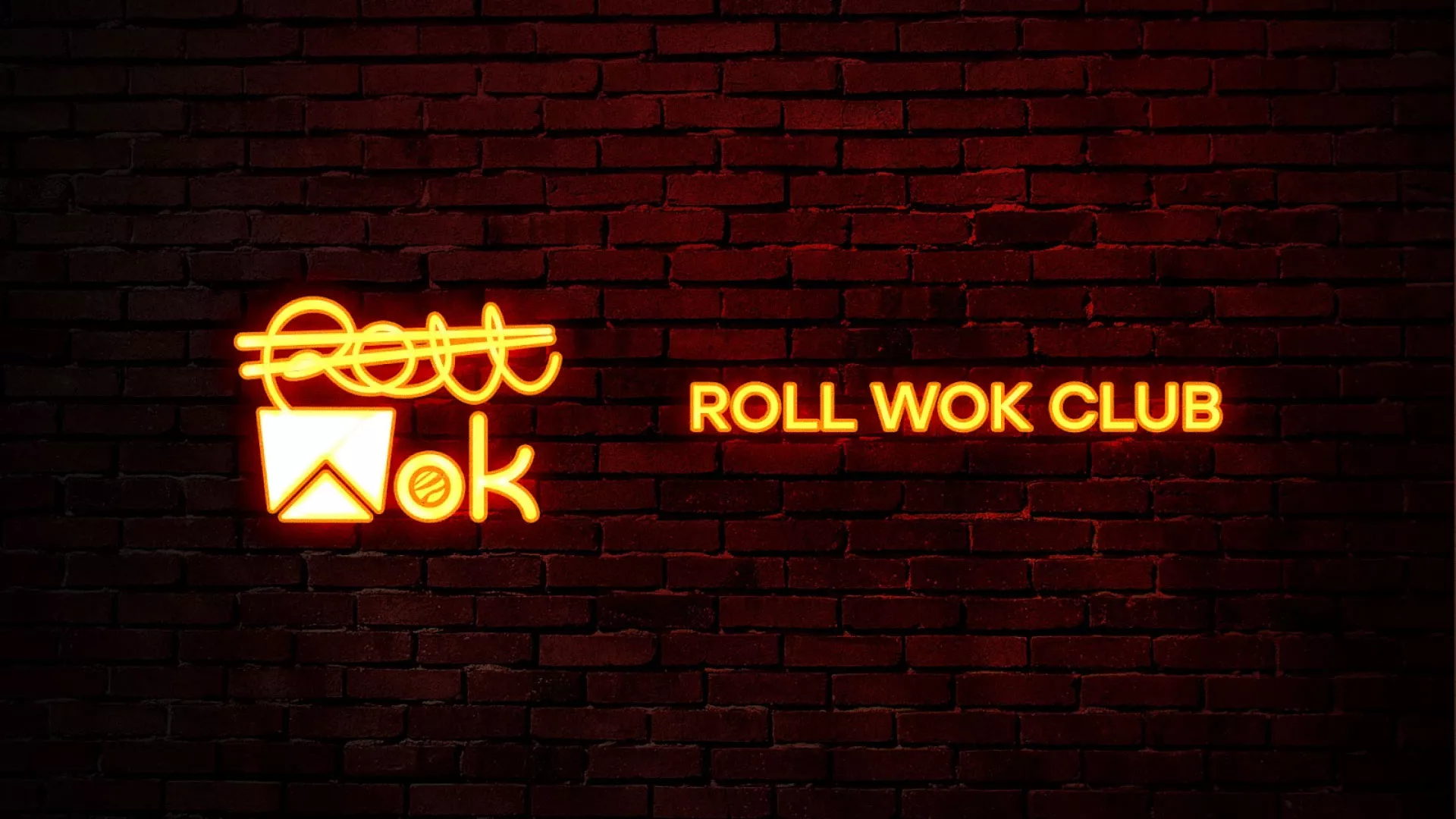 Разработка интерьерной вывески суши-бара «Roll Wok Club» в Шацке