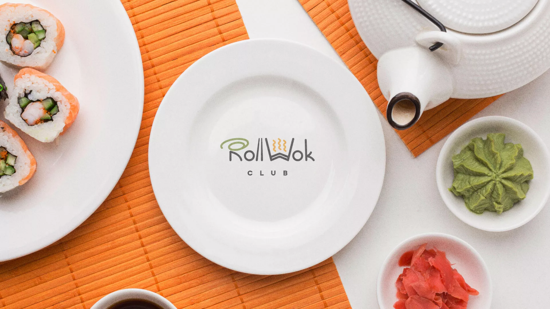 Разработка логотипа и фирменного стиля в Шацке для суши-бара «Roll Wok Club» Разработка логотипа и фирменного стиля в Шацке для суши-бара «Roll Wok Club»